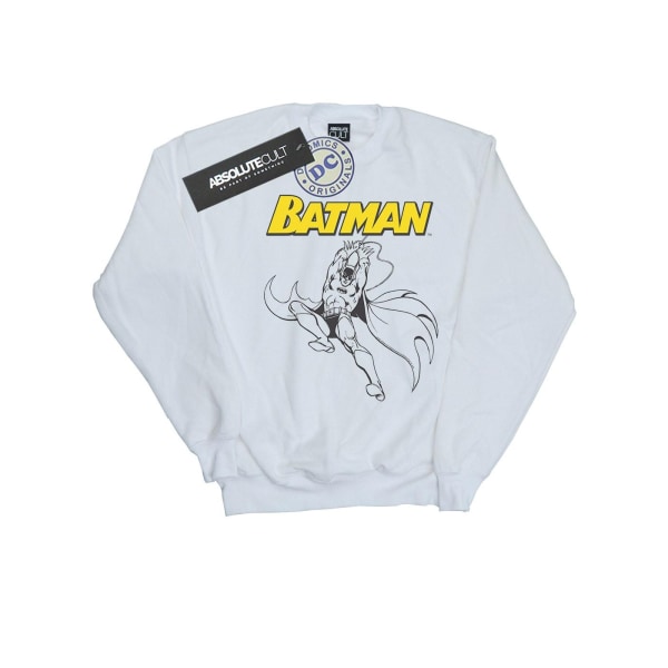 DC Comics Girls Batman Jump Sweatshirt 12-13 år Vit White 12-13 Years