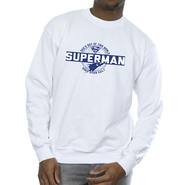 DC Comics Herr Superman Out Of This World Sweatshirt S Vit White S