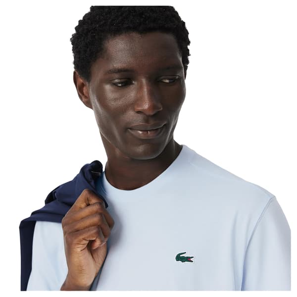Lacoste Herr T-shirt med broderad logotyp S Blå Blue S