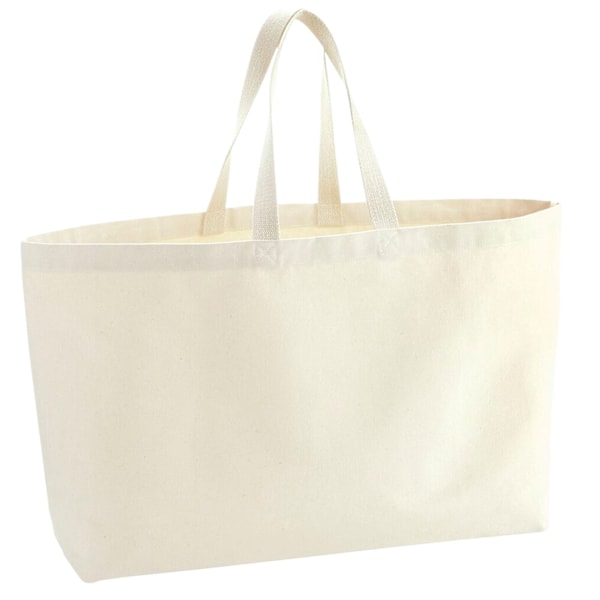 Westford Mill Canvas Oversized Tote Bag One Size Natural Natural One Size