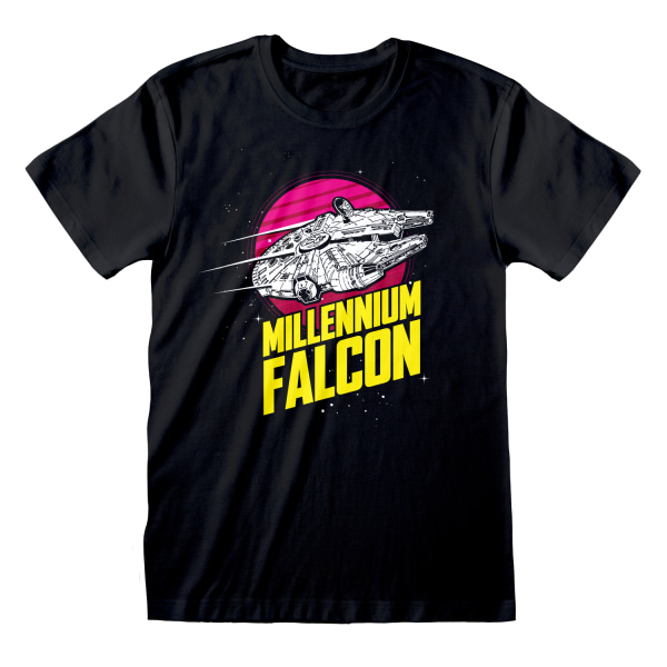Star Wars Unisex Adult Millennium Falcon T-shirt XL Svart Black XL