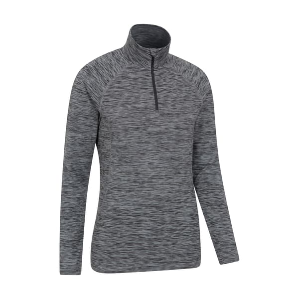 Mountain Warehouse Dam/Dam Bend & Stretch Half Zip Mellanlager Black 10 UK