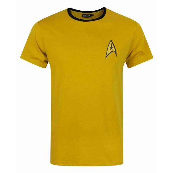 Star Trek Uniform Command Medical Security T-shirt för män M Yello Yellow M