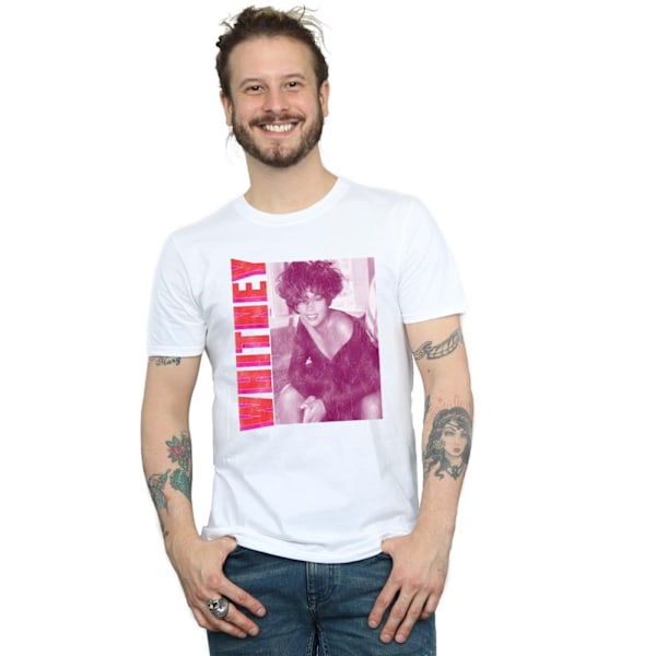 Whitney Houston Mens WHITNEY Pose T-Shirt L Vit White L