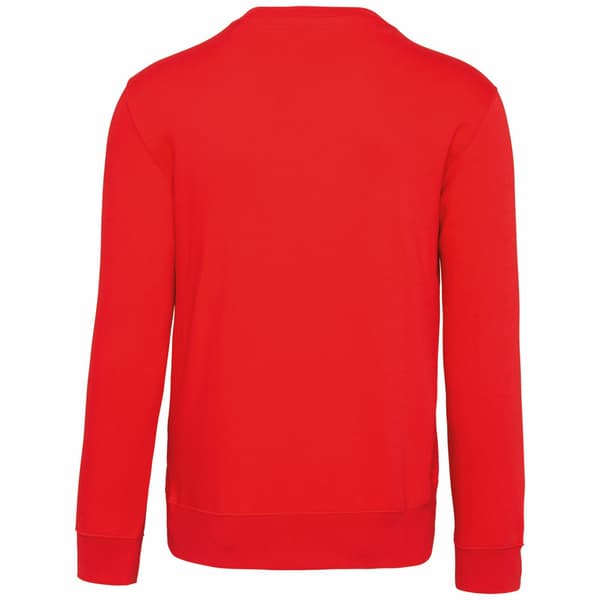 Kariban Herr Crew Neck Sweatshirt L Röd Red L