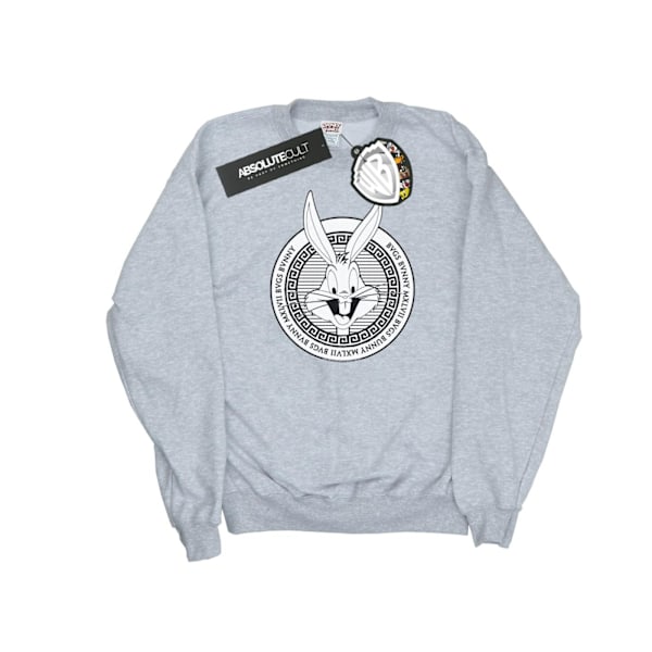 Looney Tunes Mens Bugs Bunny Greek Circle Sweatshirt XXL Sports Sports Grey XXL
