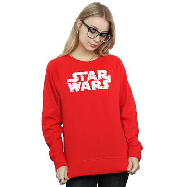 Star Wars Dam/Damer Jul-Logotyp Sweatshirt XL Röd Red XL