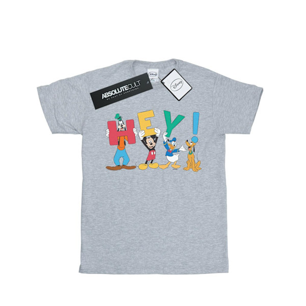Disney Boys Mickey Mouse Friends Hey T-shirt 7-8 år Sports G Sports Grey 7-8 Years