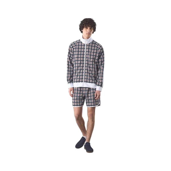 Pretty Green Herr Timperley Geometriskt Mönster Långärmad Träningsjacka Multicoloured M