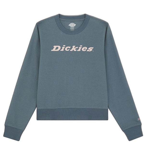 Dickies Dam/Damer Wordmark Heavyweight Crew Neck Sweatshirt Stormy Weather M