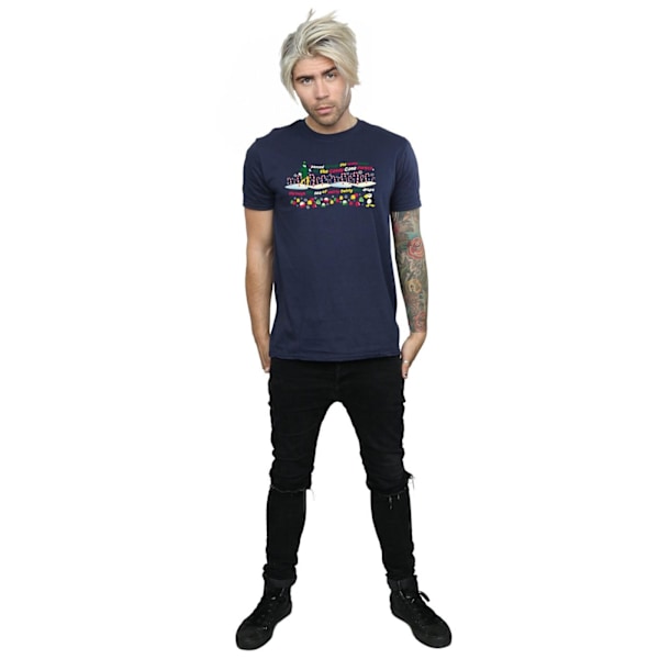 Elf Herr Candy Cane Forest T-shirt 3XL Marinblå Navy Blue 3XL