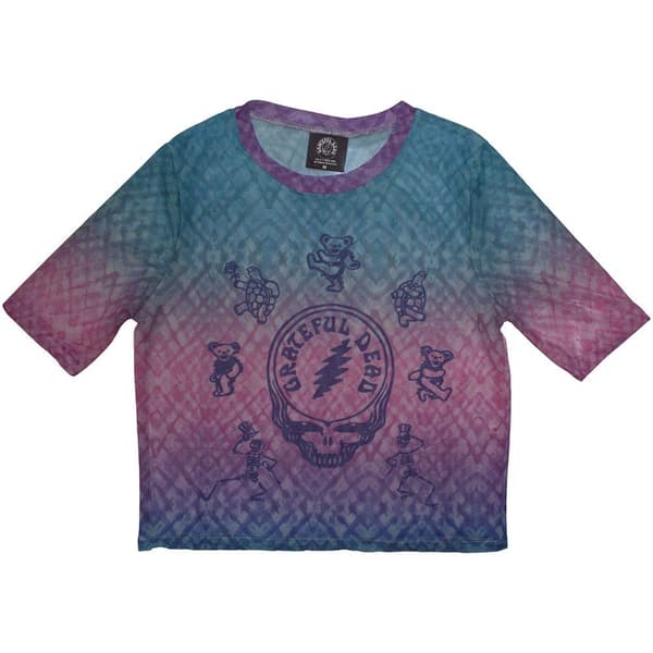 Grateful Dead Dam/Dam Dead Egyptian Crop Top S Blå Blue S