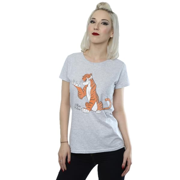 Disney Dam/Dam Djungelboken Klassisk Shere Khan Bomull Heather Grey S