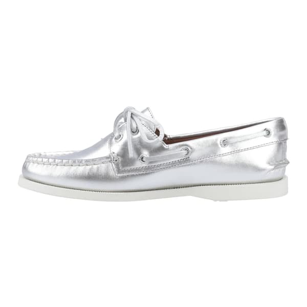 Sperry Dam/Dam Authentic 2 Båtskor i Läder 5.5 UK Silver Silver 5.5 UK