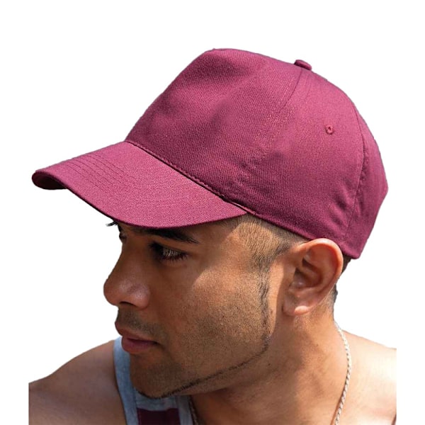 Result Boston 5 Panel Baseball Cap One Size Burgundy Burgundy One Size