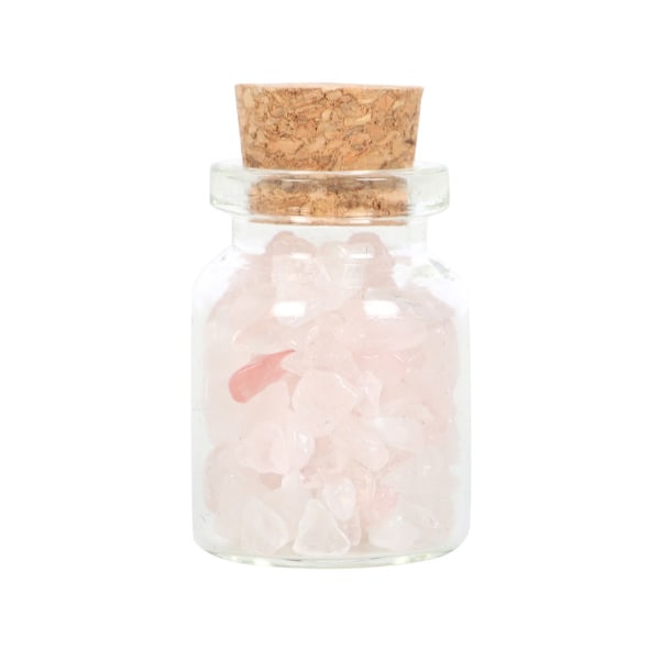 Something Different Jar Of Love Rosenkvarts Dekorativ Kristall Pink One Size