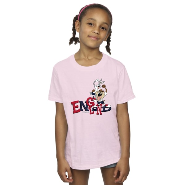 Looney Tunes Girls Bugs & Taz England Bomull T-shirt 5-6 år Baby Pink 5-6 Years