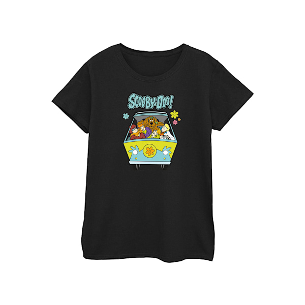 Scooby Doo Dam/Kvinnor Mystery Machine Grupp Bomull T-shirt M Black M