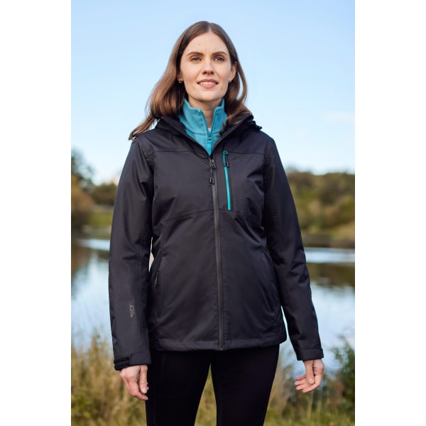 Mountain Warehouse Womens/Ladies Rainforest II Extreme Vattentät Jet Black 12 UK