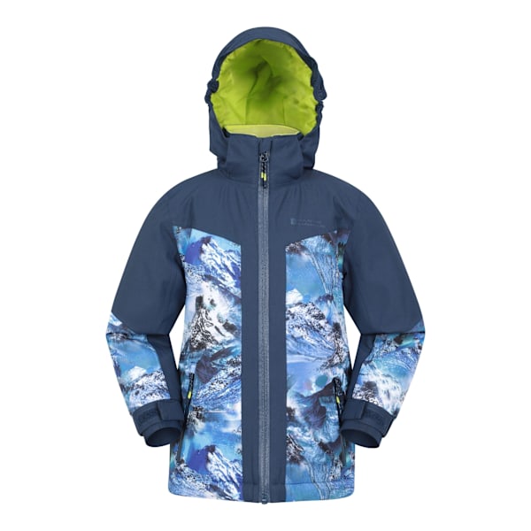 Mountain Warehouse Barn/Kids Himalayan Abstract Skidjacka Navy 7-8 Years