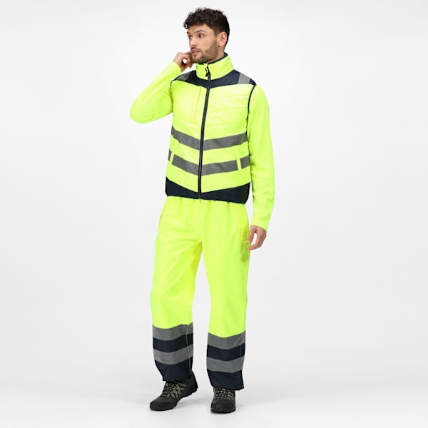 Regatta Professional Baffled Varselväst för Män S Gul Yellow/Navy S