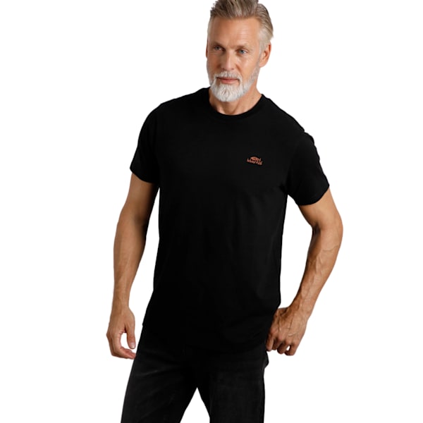 Weird Fish Mens Logo Organic Cotton T-Shirt S Svart Black S
