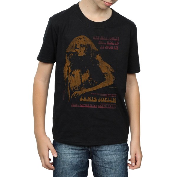 Janis Joplin Boys Madison Square Garden T-shirt 12-13 år Bla Black 12-13 Years