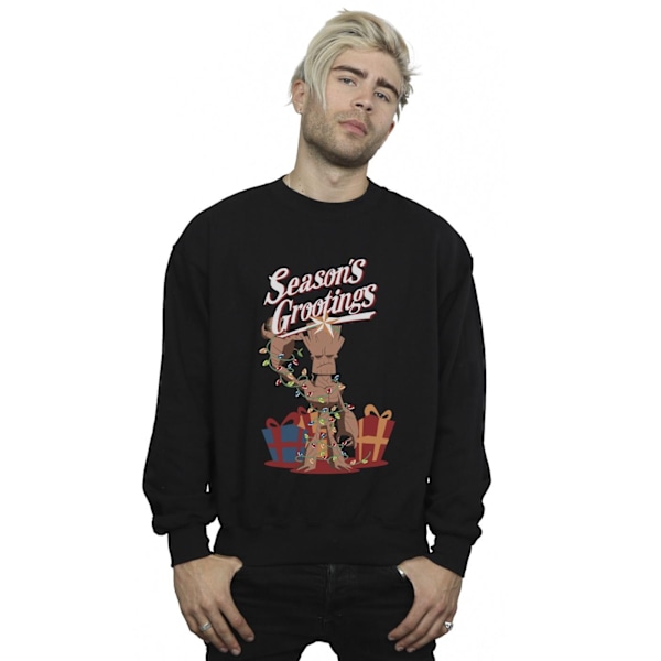 Marvel Comics Groot Season´s Grootings Sweatshirt 4 för män Black 4XL