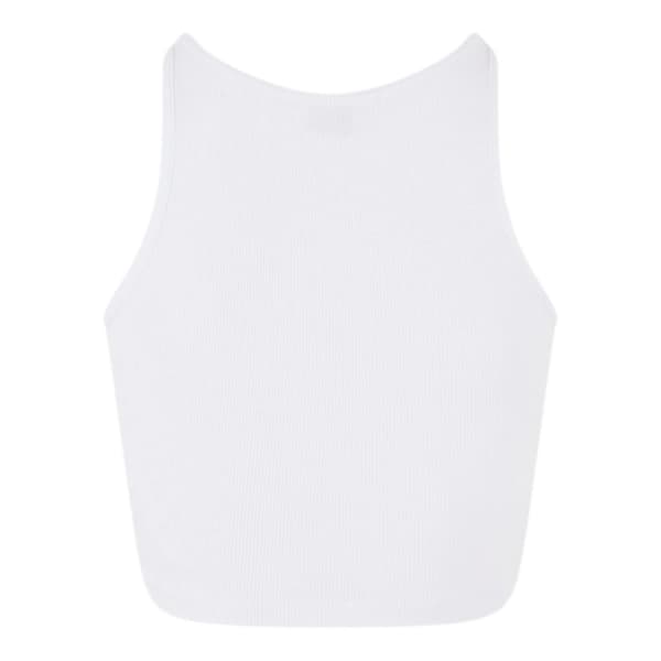 Urban Classics Dam/Dam Ribbad Ekologisk Crop Top (2-pack) White/Black L