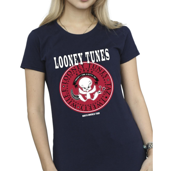 Looney Tunes Dam/Dam Tweety Rock Disk Bomull T-shirt M Na Navy Blue M