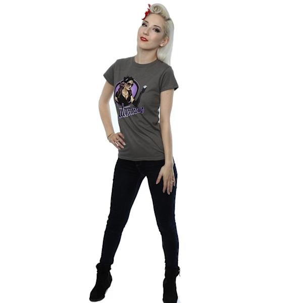 DC Bombshells Damkattor Heather T-shirt S Charcoal Charcoal S