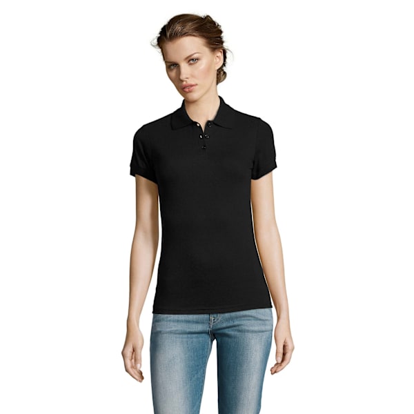 SOLs Dam/Dam Prime Pique Poloskjorta L Svart Black L