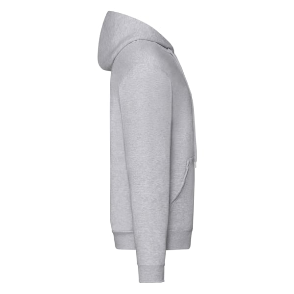 Fruit of the Loom Herr Classic Heather Hoodie med dragkedja L Heather Heather Grey L