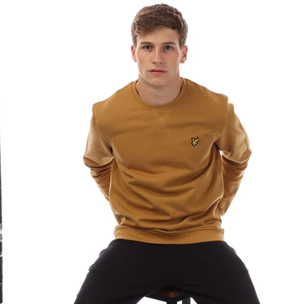 Lyle & Scott Herr Crew Neck Sweatshirt S Guld Gold S