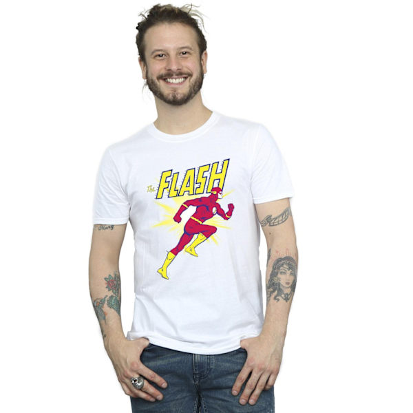 DC Comics The Flash Running T-shirt M Vit White M