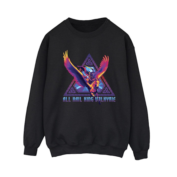 Marvel Dam/Kvinnor Thor Love And Thunder Valkyrie Sweatshirt Black XL