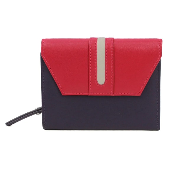 Eastern Counties Leather Casey Kontrastpanel Läderplånbok En Purple/Pink One Size