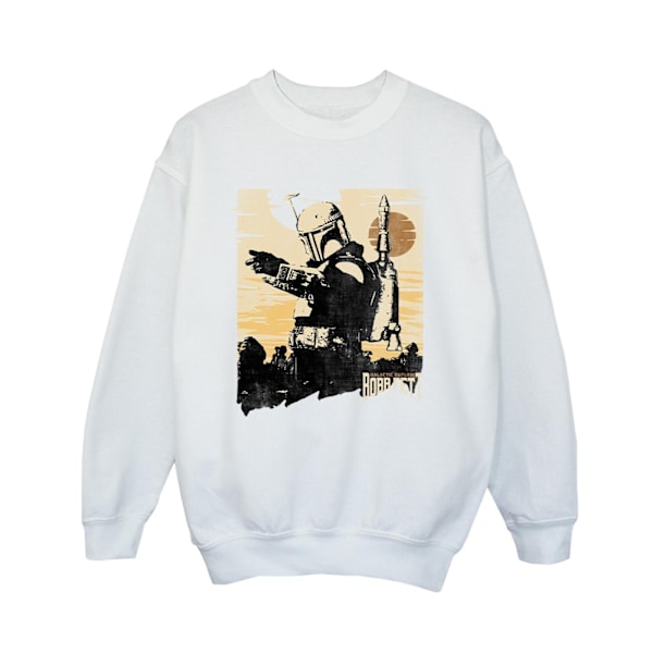 Star Wars Boys The Book Of Boba Fett Points Sweatshirt 3-4 År White 3-4 Years