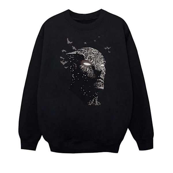 Marvel Boys Black Panther Tribe Mask Sweatshirt 9-11 år Svart Black 9-11 Years