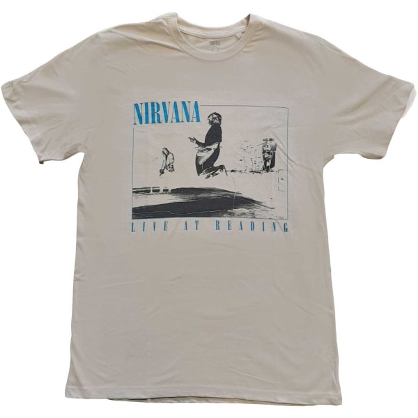 Nirvana Unisex Vuxen Live At Reading T-shirt XXL Sand Sand XXL