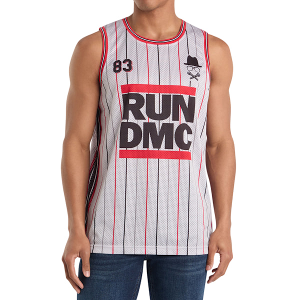 Amplified Herr Tricky Run DMC Basketbollströja XXL Vit White XXL