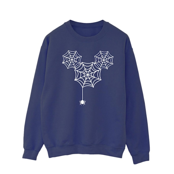 Disney Herr Mickey Mouse Spindelväv Huvud Sweatshirt L Marinblå Navy Blue L