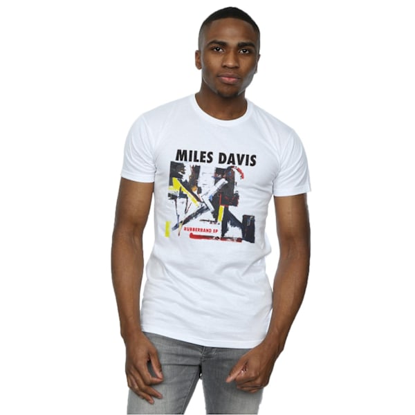 Miles Davis Mens Rubberband EP T-Shirt L Vit White L