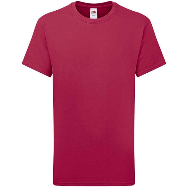 Fruit of the Loom Childrens/Kids Iconic 195 Premium T-Shirt 9-11 år Cranberry 9-11 Years