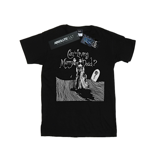 Corpse Bride Girls Marry The Dead Bomull T-shirt 7-8 år Svart Black 7-8 Years