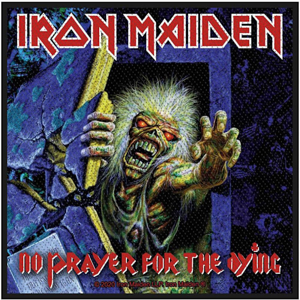 Iron Maiden No Prayer For The Dying Standard Patch One Size Blu Blue/Black/Yellow One Size