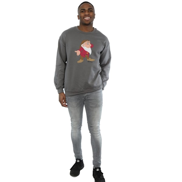 Disney Classic Grumpy Sweatshirt S Charcoal för män Charcoal S