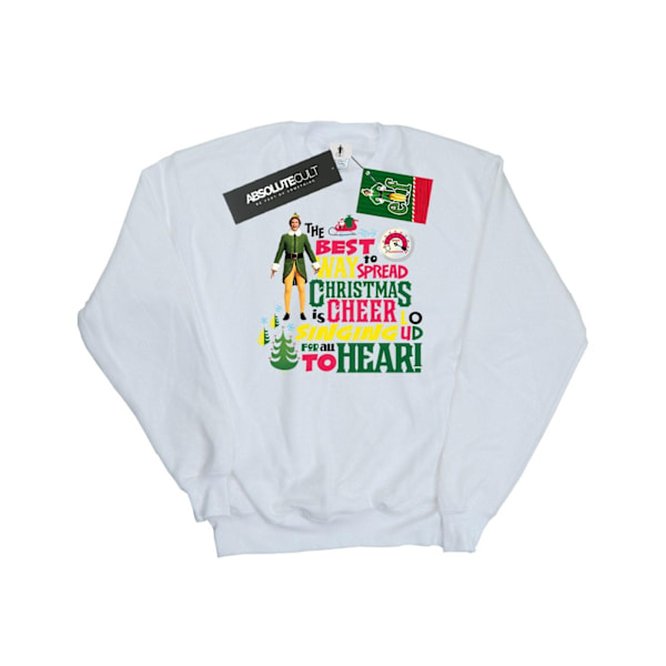 Elf Dam/Damer Julglädje Sweatshirt XXL Vit White XXL