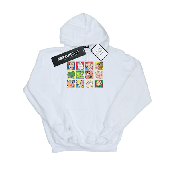 Disney Dam/Kvinnor Toy Story Karaktär Squares Hoodie XL Vit White XL