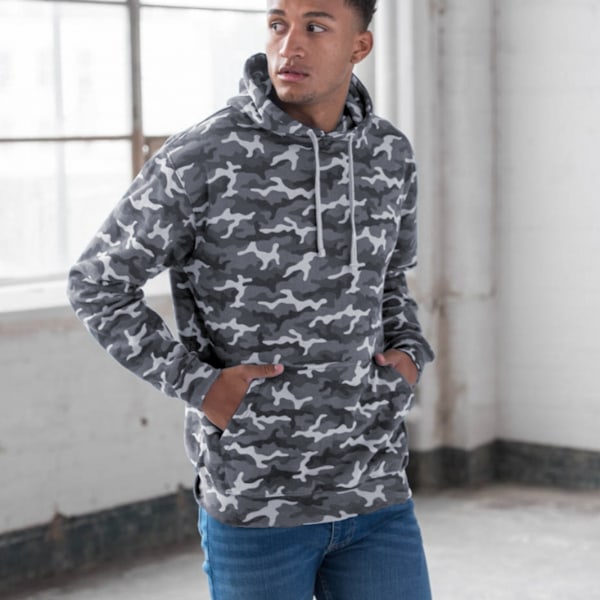 AWDis Camo Hoodie XS Grå Camo Grey Camo XS